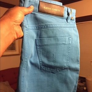 Alberta Ferretti Denim Skirt (Blue)